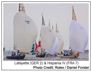 Lafayette (GBR 2) & Hispania IV (FRA 7), Photo Credit: Rolex / Daniel Forster